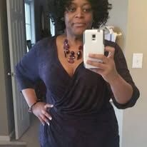 Patricia dressed up and confident